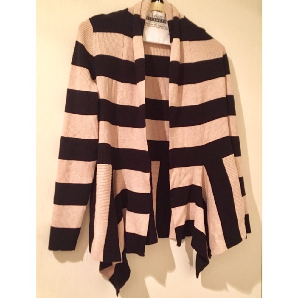 Black and cream cardigan. Brand new with tags. PL